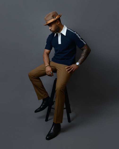 Southern Gents Vintage Polo - Navy + White – Southern Gents