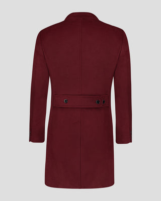 Southern Gents Double Breasted Topcoat – Burgundy