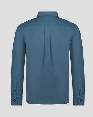 Southern Gents Quilted Overshirt Jacket - Pastel Blue