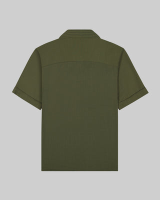 Southern Gents Camp Collar Shirt - Olive Green