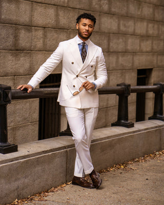 Southern Gents Double Breasted Blazer - Ivory