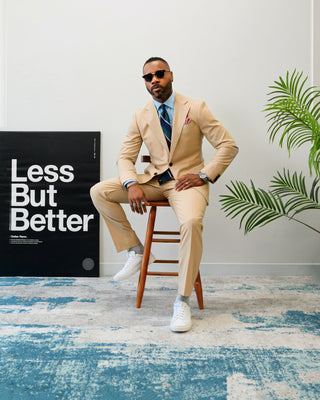 Southern Gents Single Breasted Blazer and Trouser - Khaki Tan