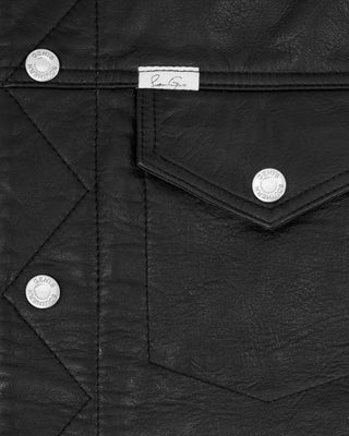 Southern Gents Signature Leather Trucker Jacket - Black
