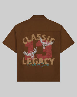 Southern Gents Mechanic Work Shirt - Brown