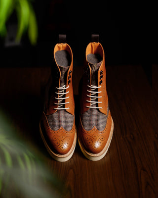 Southern Gents Rogue Sport Boots - Cognac + Tweed