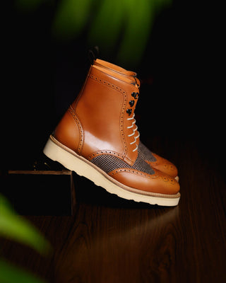 Southern Gents Rogue Sport Boots - Cognac + Tweed