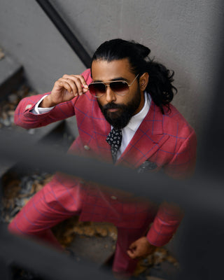 Southern Gents Double Breasted Blazer - Salmon