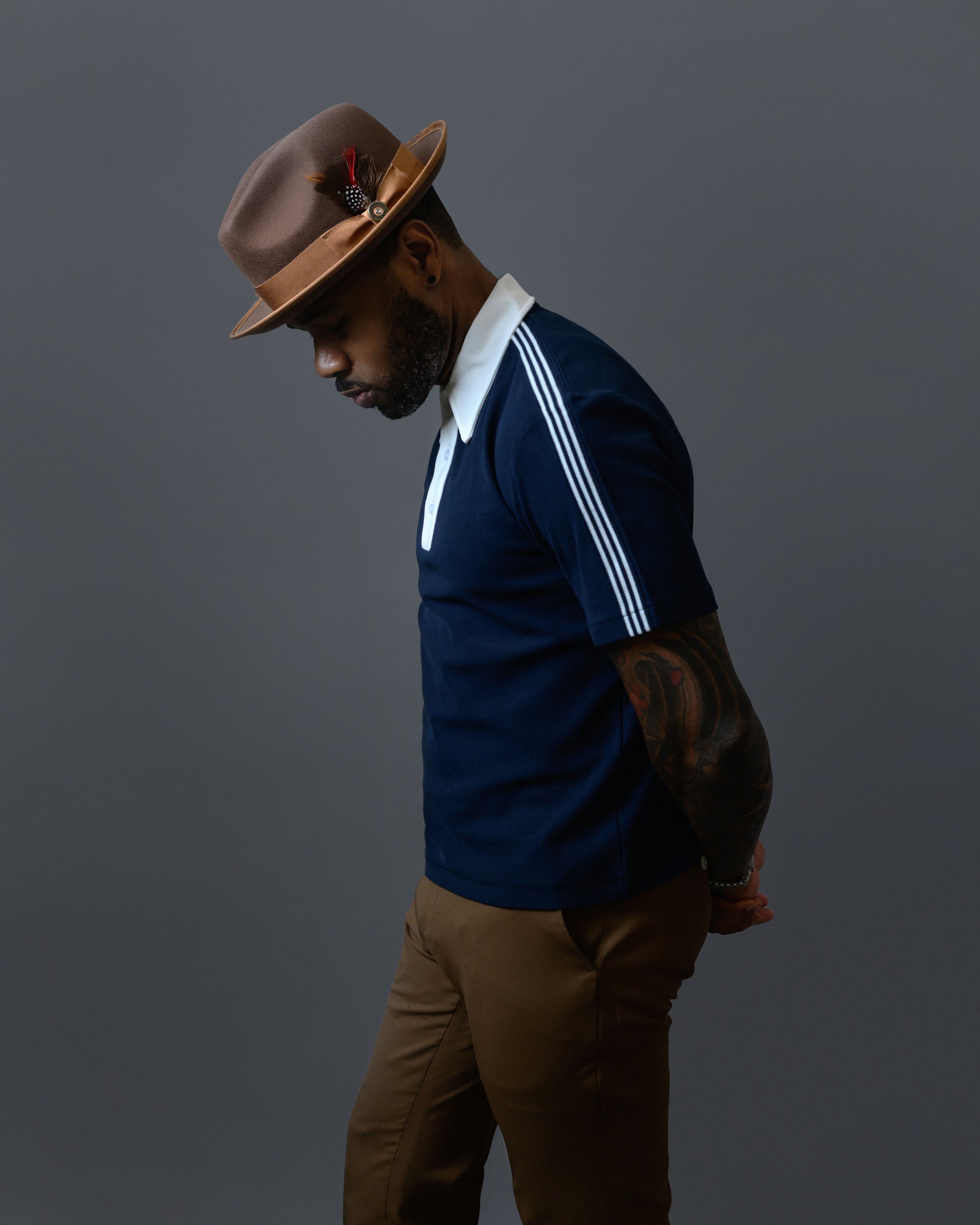 Southern Gents Vintage Polo - Navy + White – Southern Gents