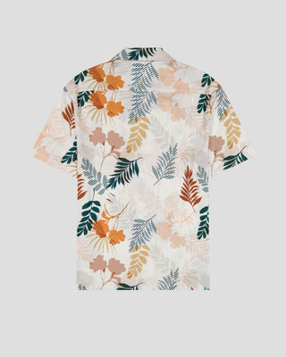 Southern Gents Camp Collar Shirt - Ivory Floral