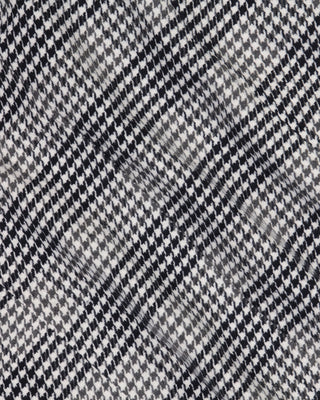 SG Car Coat - Black + White Houndstooth