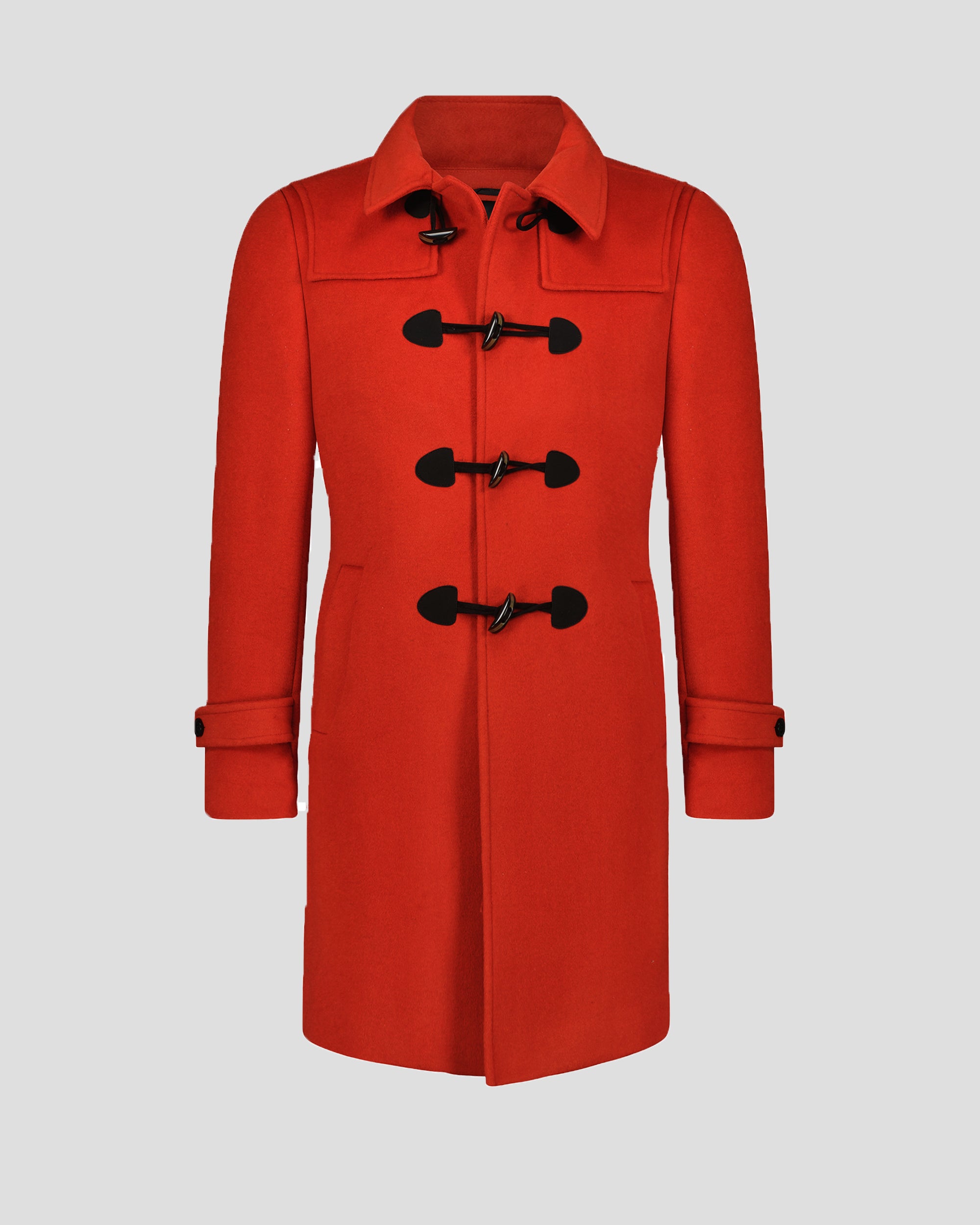 Men's Wool Coat | Blood Orange Duffle | Southern Gents