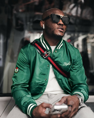 Southern Gents - Kamaru Usman UFC 278 - NGHTMR Bomber Jacket - Hunter Green