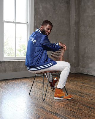 Southern Gents x Kamaru Usman  - NGHTMR Bomber Jacket - Blue
