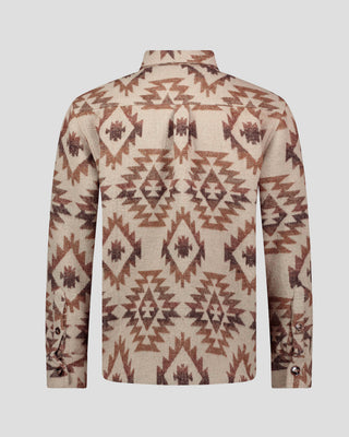 Southern Gents Aztec Overshirt - Brown