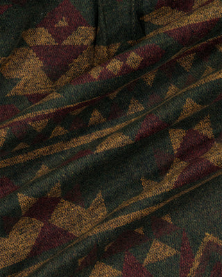 Southern Gents Aztec Overshirt - Military + Mustard