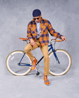 Southern Gents Quilted Overshirt - Mustard Plaid