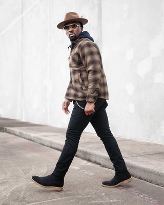 Southern Gents Quilted Overshirt - Bronze Plaid
