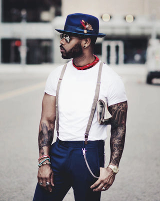 Southern Gents Trilby Fedora - Navy