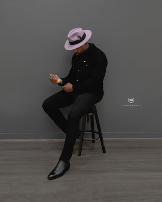 SG Ferguson Fedora - Lavender + Black
